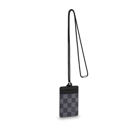 louis vuitton card holder necklace